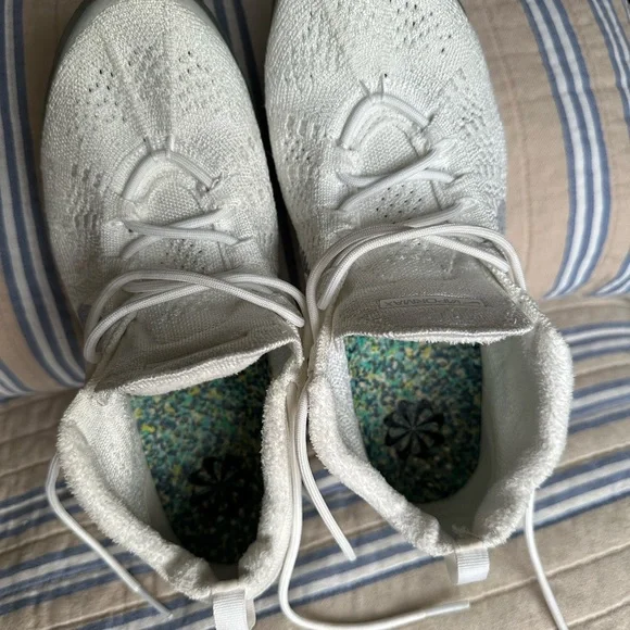 Nike White and Platinum VaporMax Athletic Shoes - Picture 6 of 12